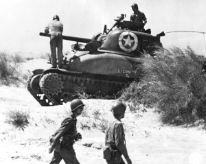 sherman tank in sicily